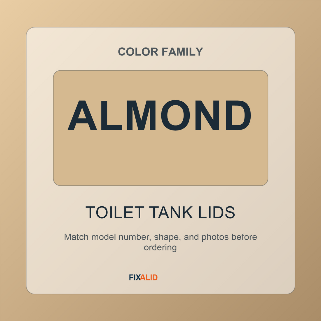 Vintage toilet tank lid color matching guide