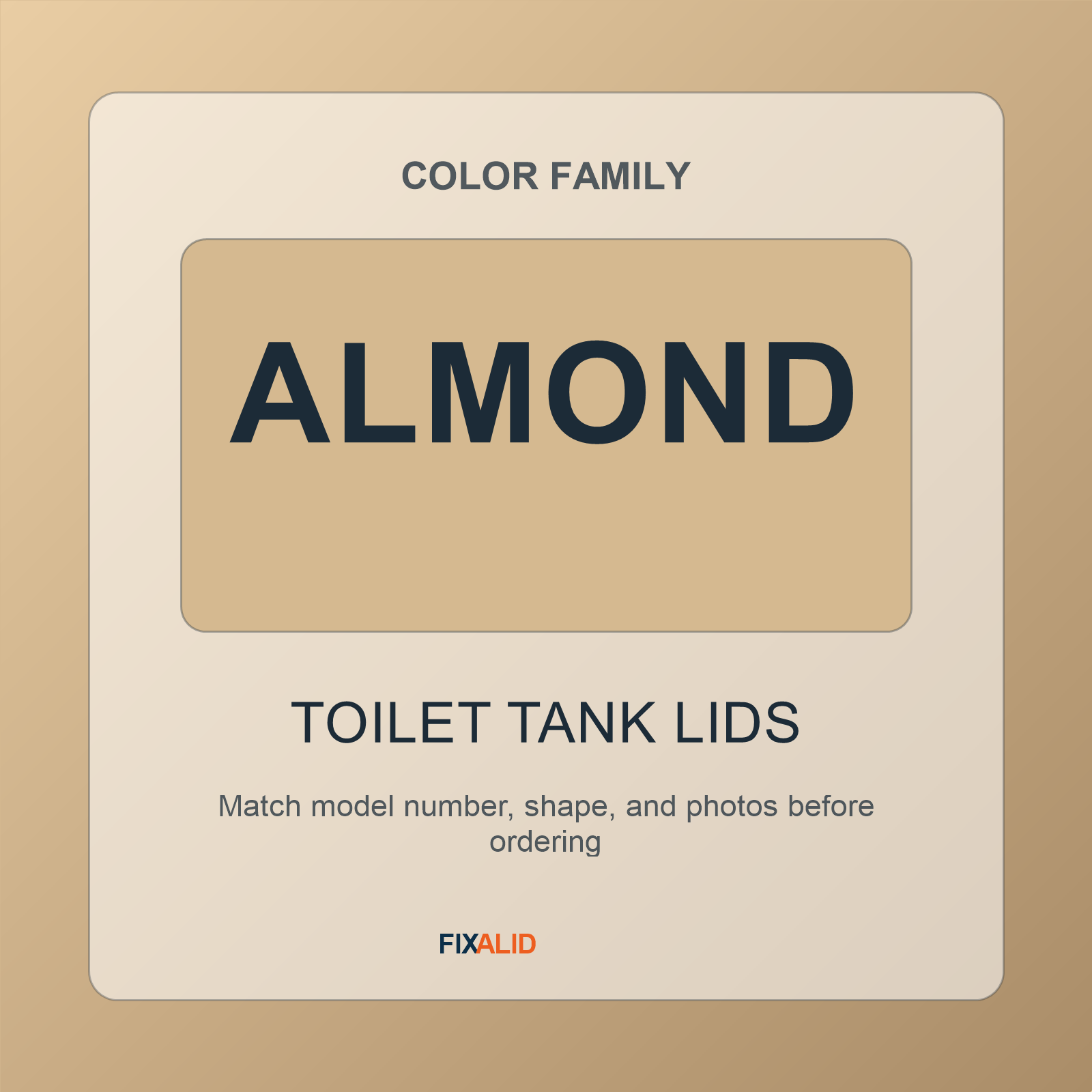 Vintage toilet tank lid color matching guide