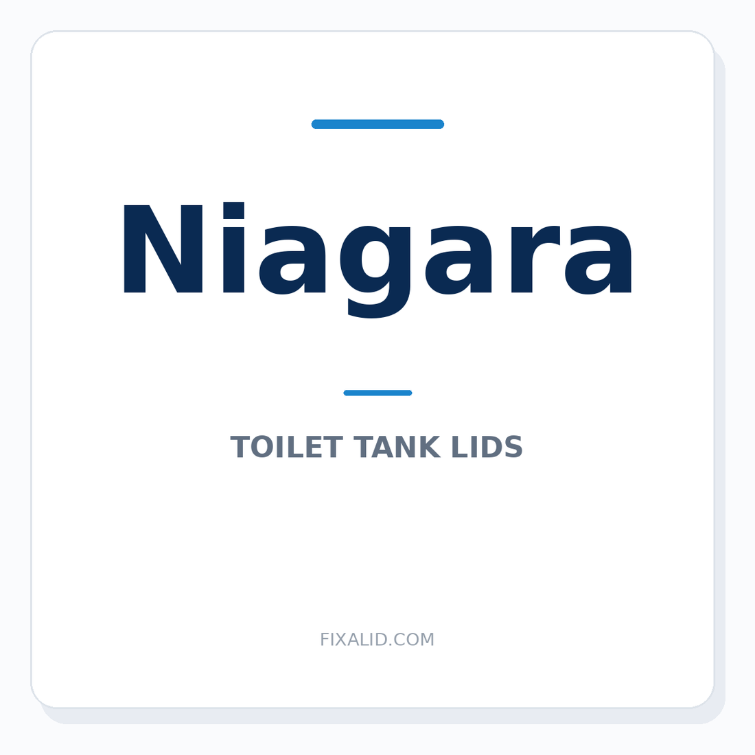 Glacier Bay and Niagara toilet model number guide