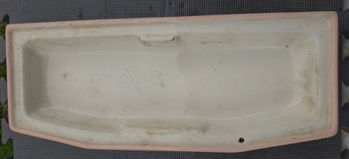 American Standard 4043 Venetian Pink toilet tank lid underside markings