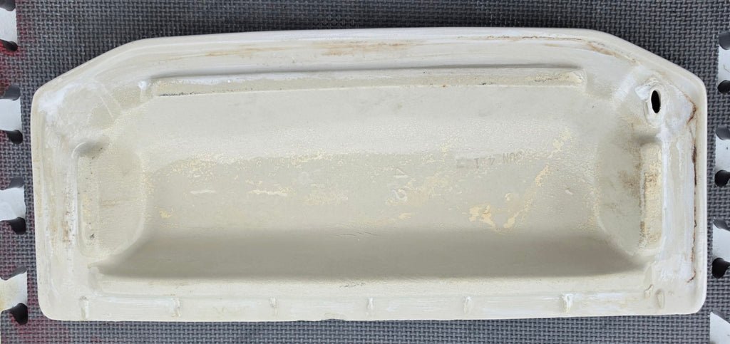 American Standard 4078 white toilet tank lid underside and markings