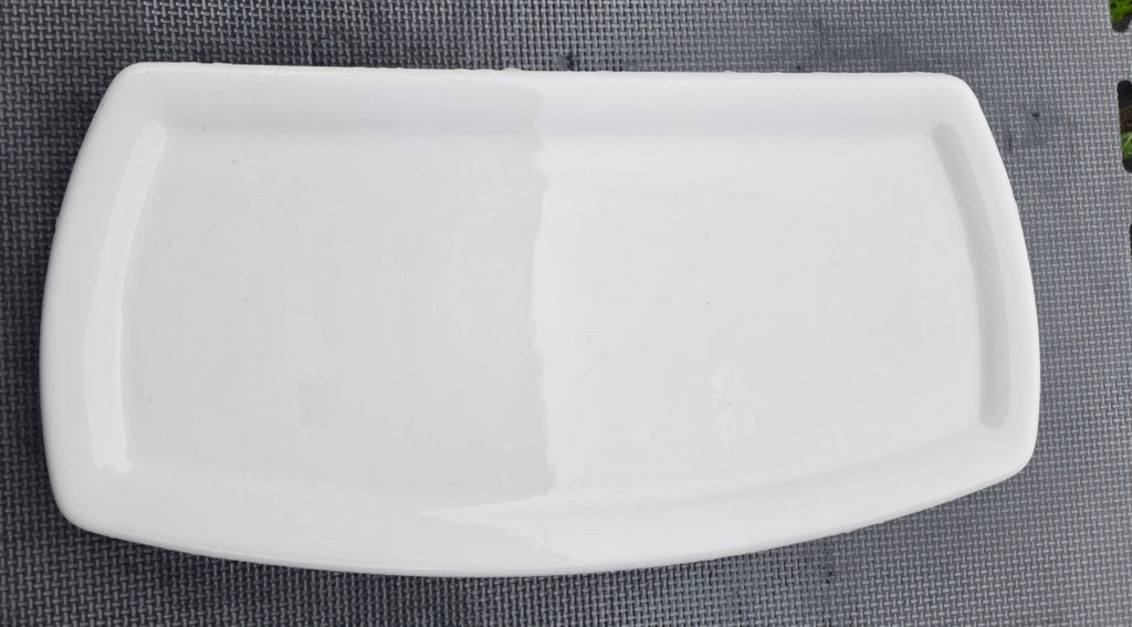 American Standard 735128 white toilet tank lid top view