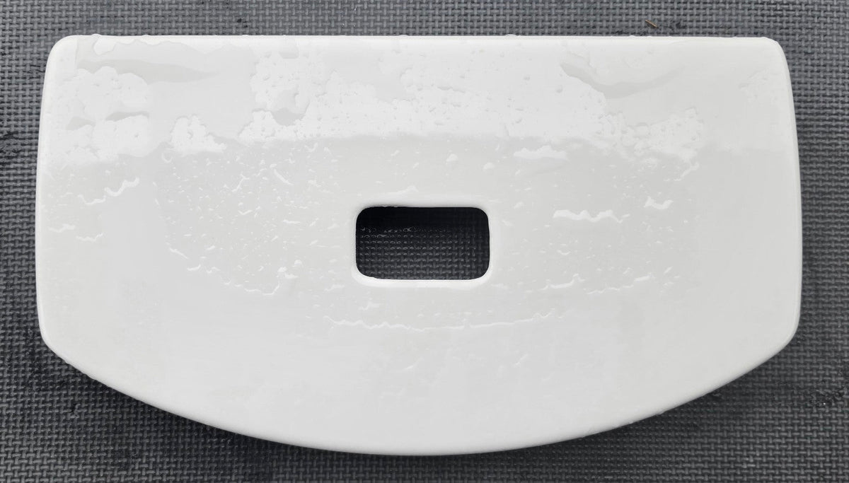 White American Standard 735168 dual-flush toilet tank lid top view