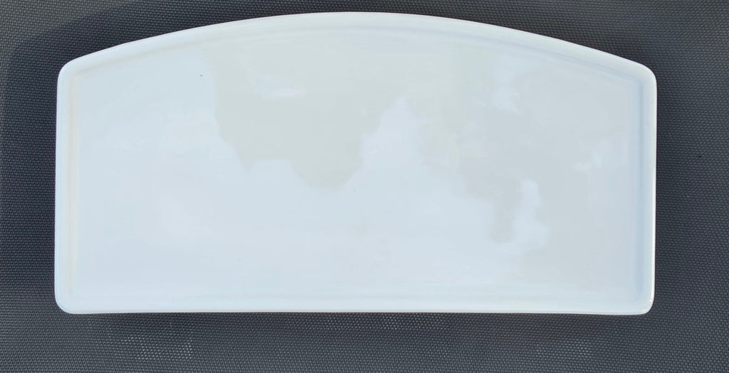 American Standard 735223 white toilet tank lid, top view