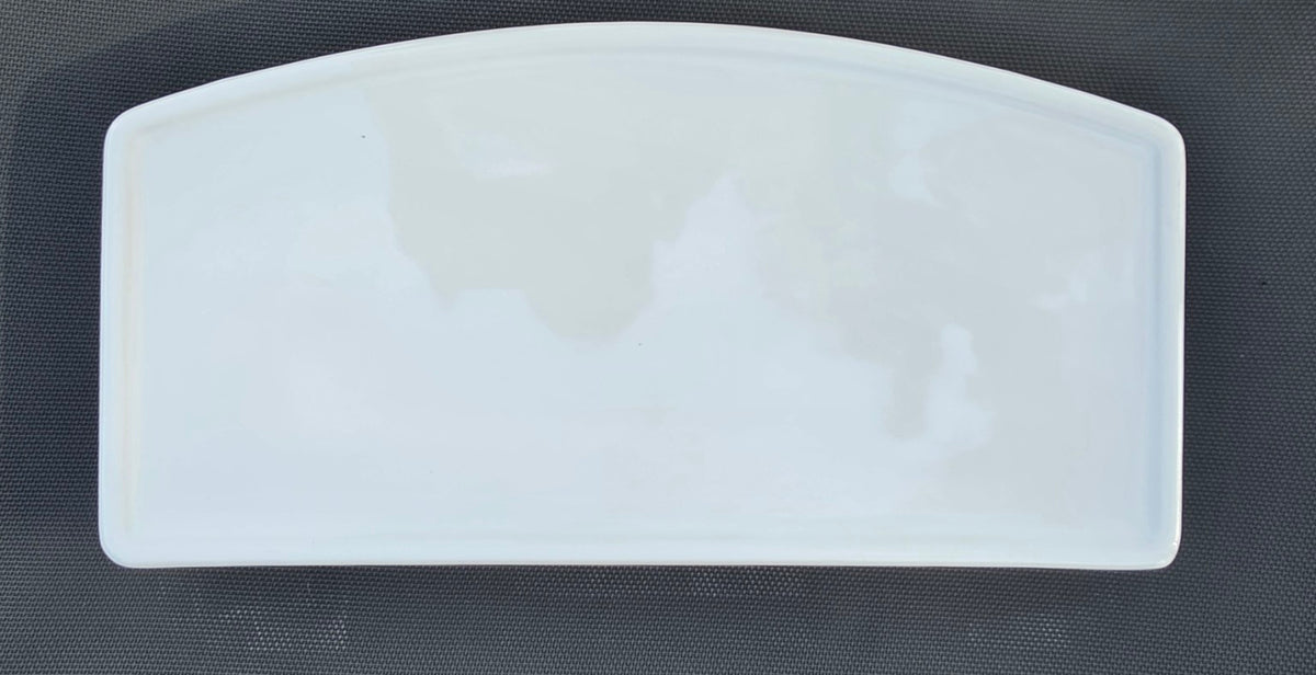 American Standard 735223 white toilet tank lid, top view