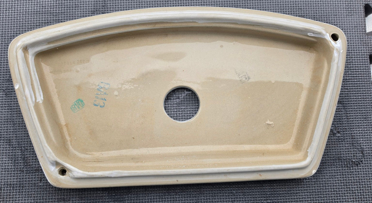 AquaSource A0386700 white toilet tank lid for EL205 underside markings