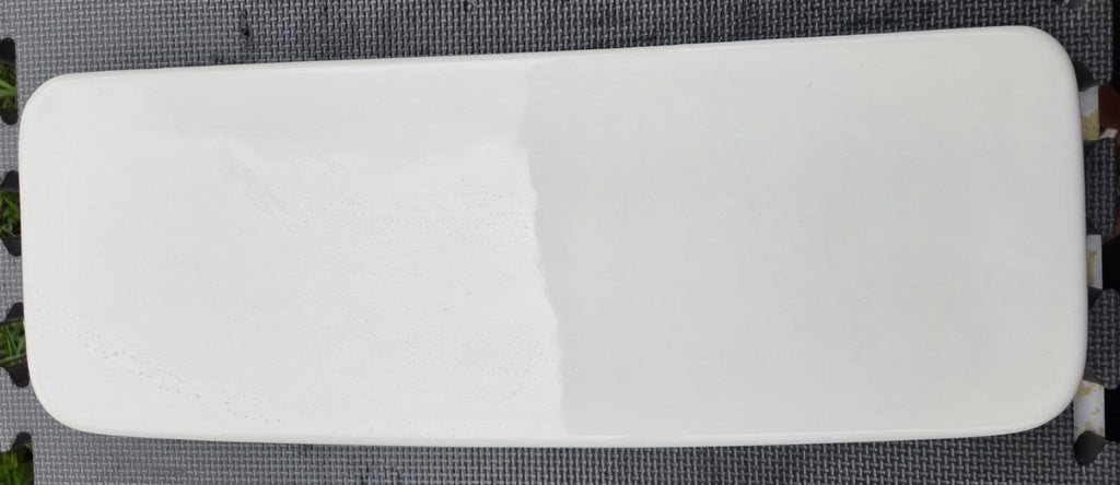 Briggs 7401 white toilet tank lid top view