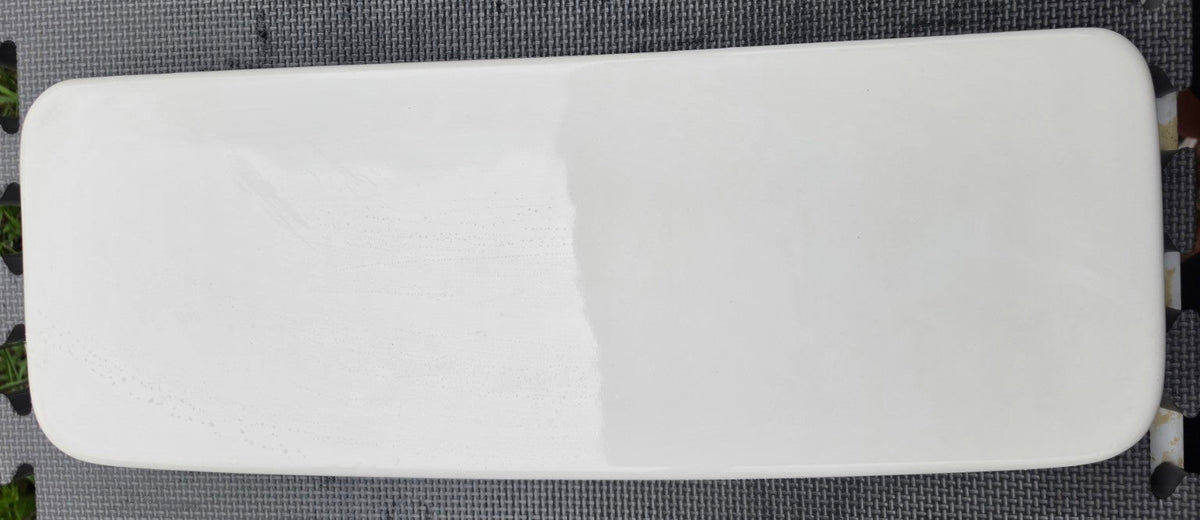 Briggs 7401 white toilet tank lid top view