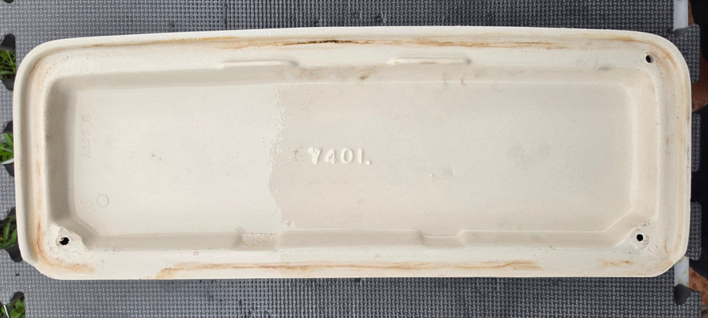 Briggs 7401 white toilet tank lid underside marking