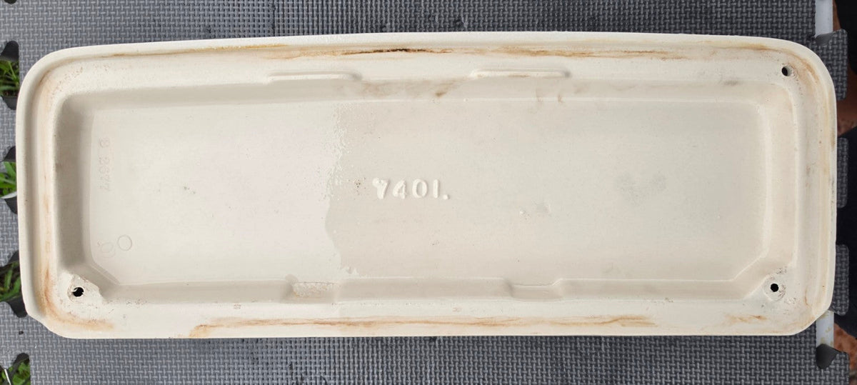 Briggs 7401 white toilet tank lid underside marking