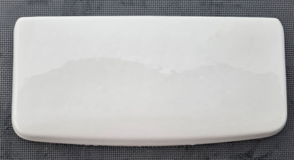 White Briggs 7470 toilet tank lid top view