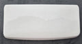 White Briggs 7470 toilet tank lid top view