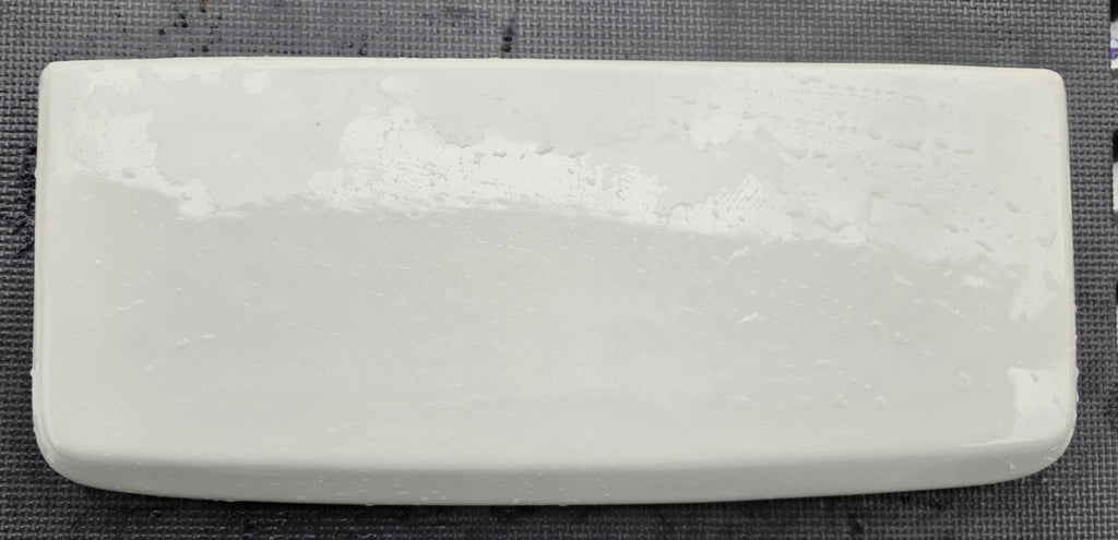 Crane 3-222 toilet tank lid – white, top view