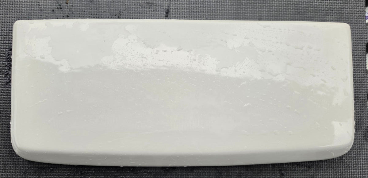 Crane 3-222 toilet tank lid – white, top view