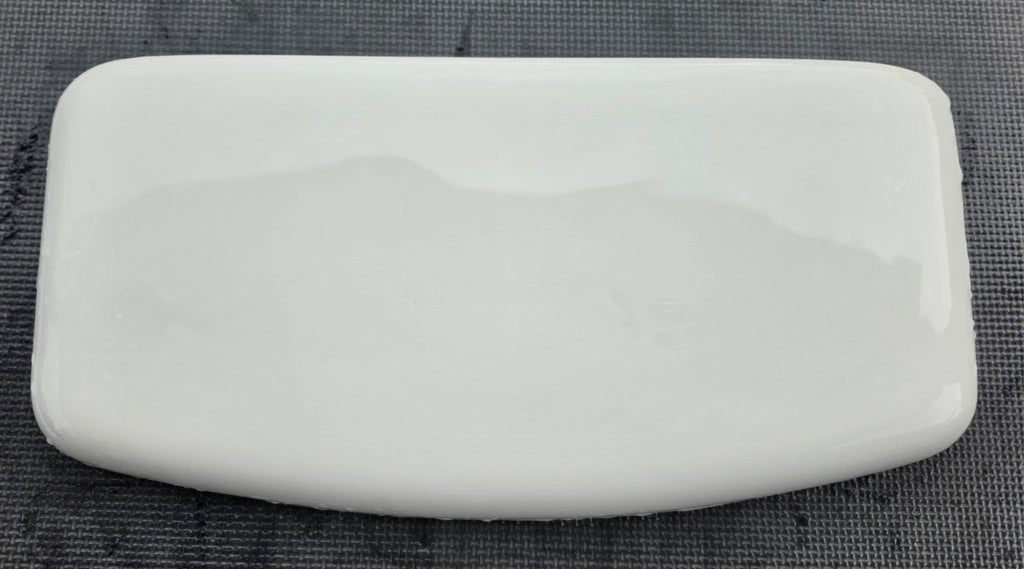 Crane Universal Rundle 4471 4474 white toilet tank lid, top view