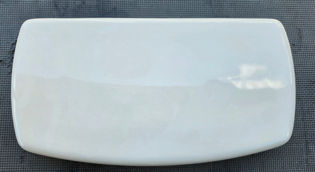 Delta RP82448WH white smooth-top toilet tank lid, top view