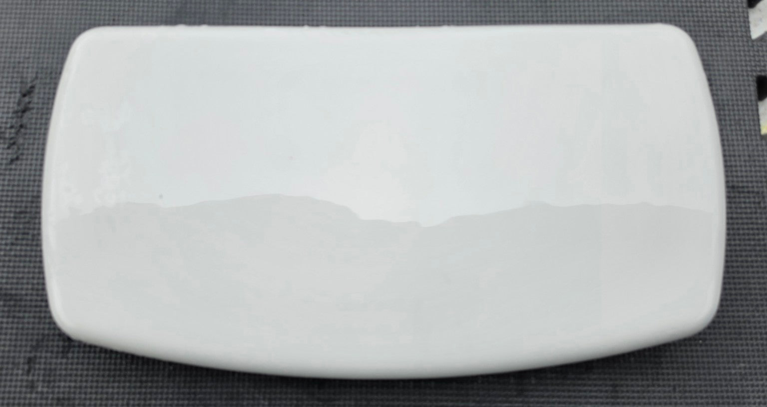 Delta RP82448 white dual-flush toilet tank lid top view