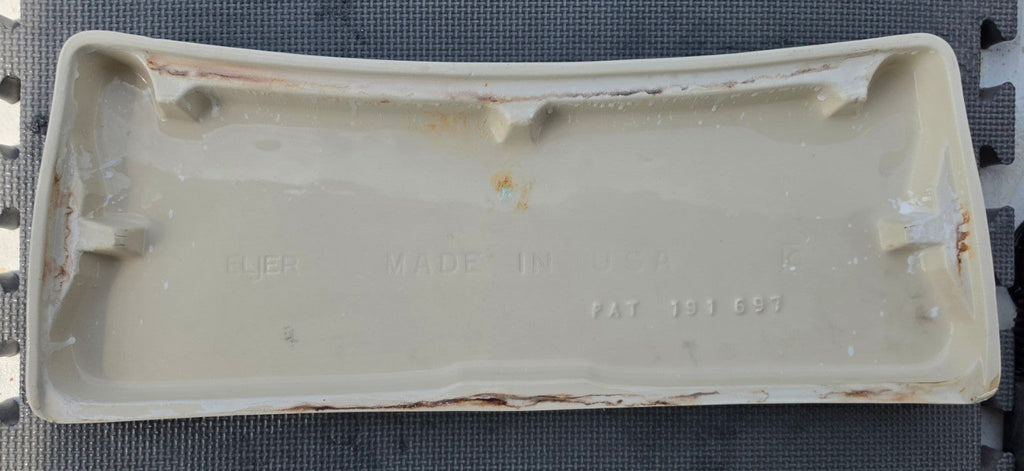 Eljer 5540 natural toilet tank lid underside view with markings