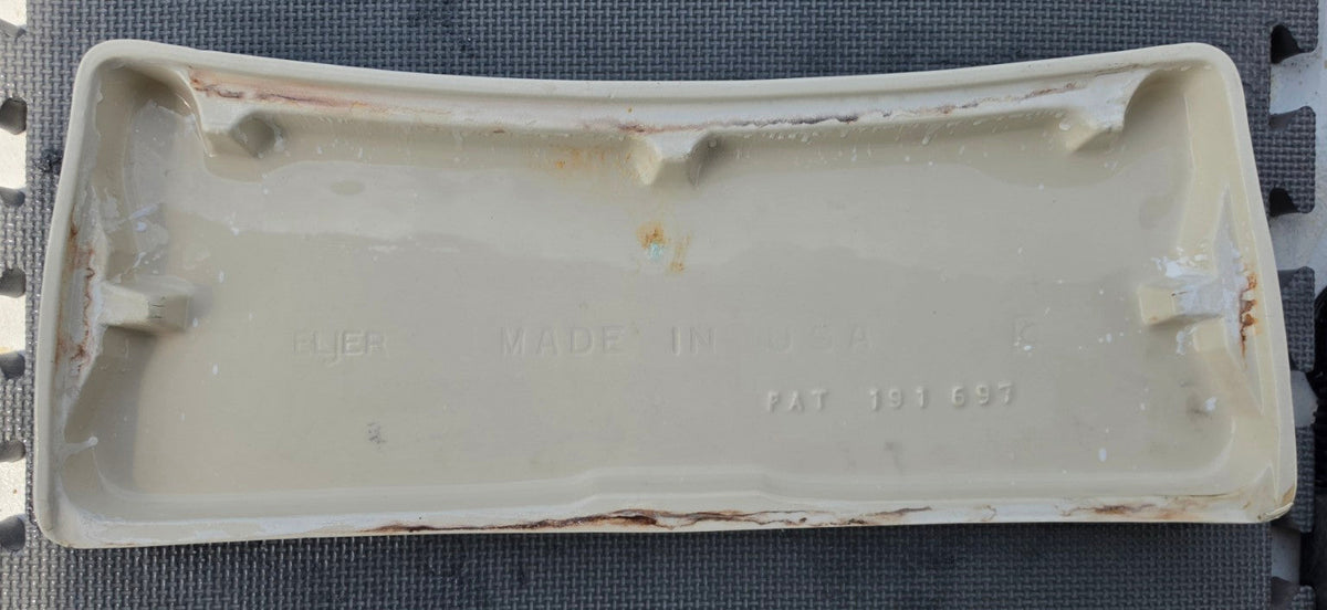 Eljer 5540 natural toilet tank lid underside view with markings
