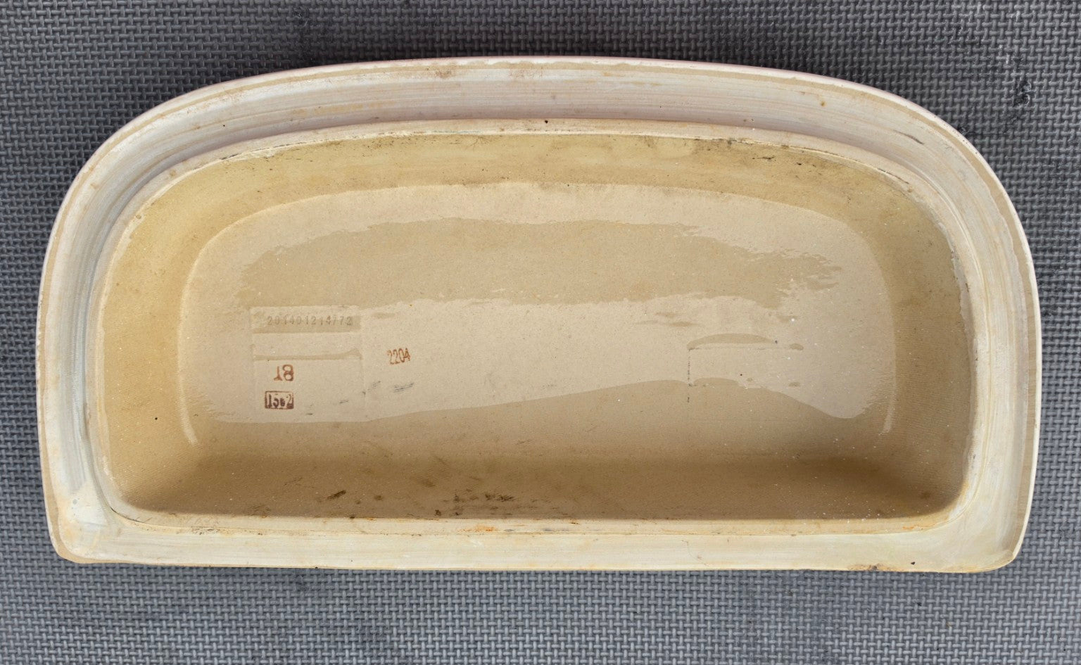 Gerber 28-179 biscuit toilet tank lid underside view