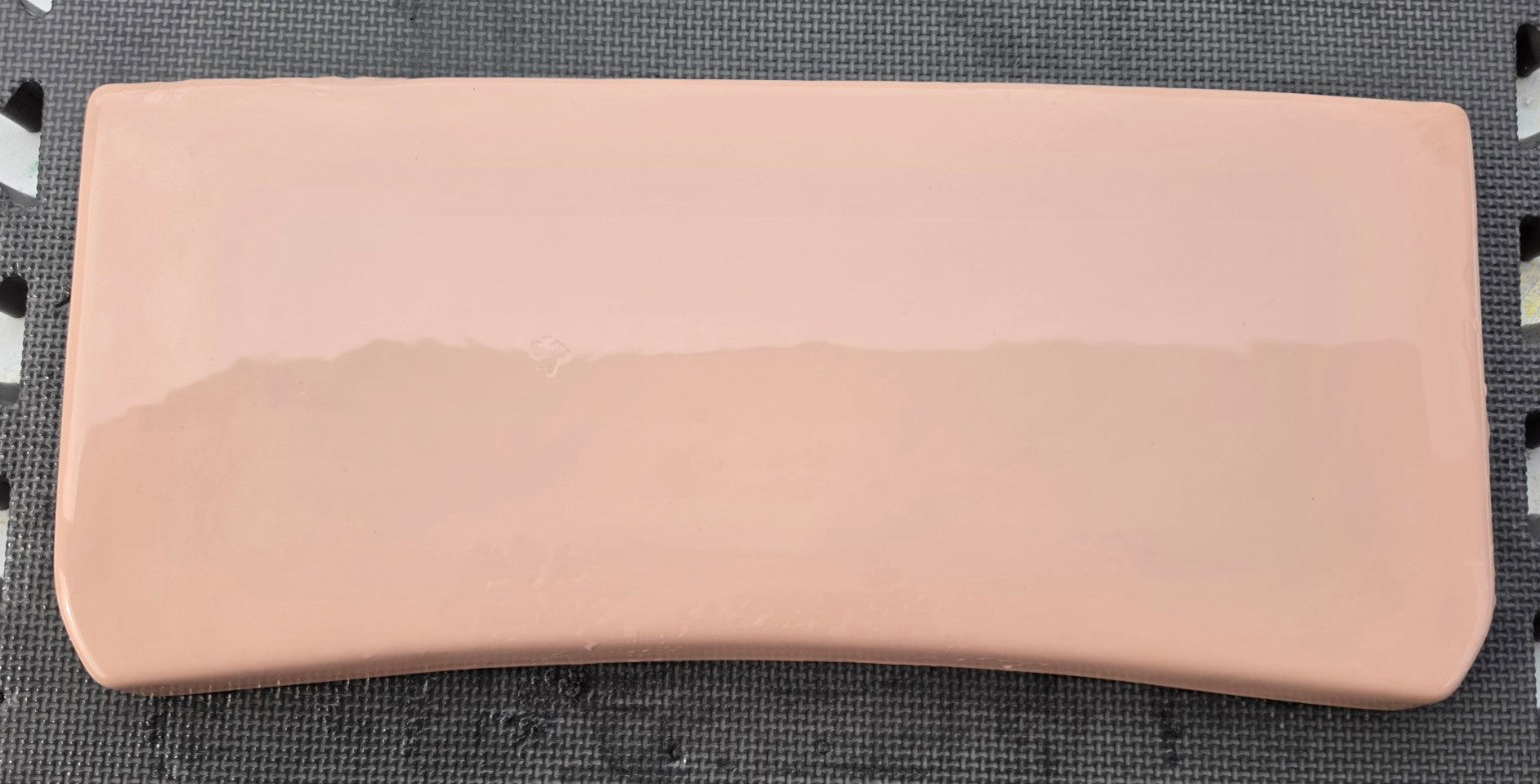Gerber 28-799 Bahama Pink toilet tank lid top view