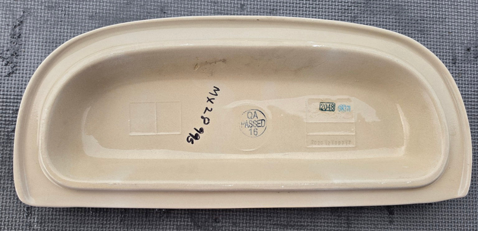 Gerber MX-28-995 white toilet tank lid underside view