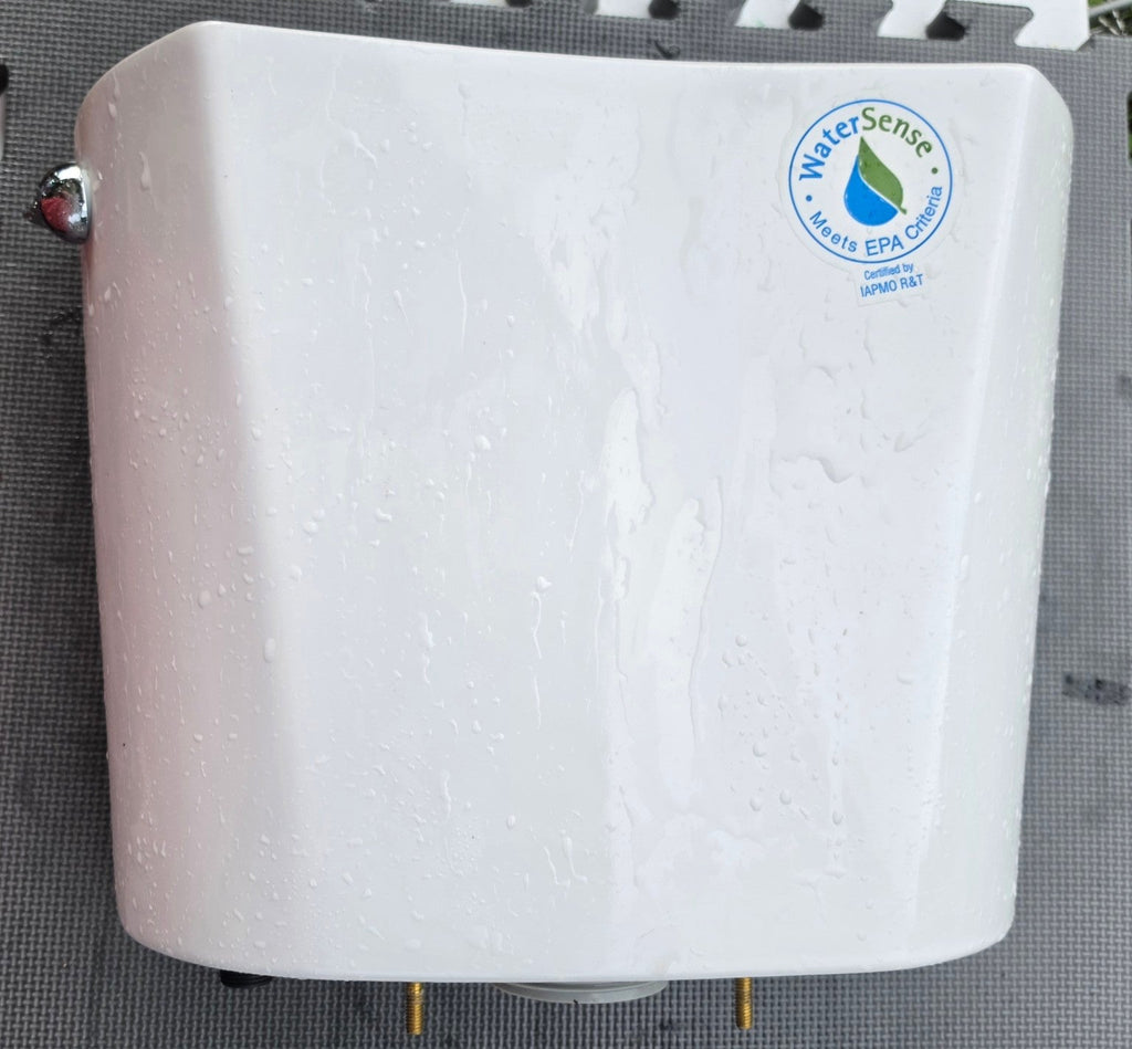 Glacier Bay Niagara N2428T white replacement toilet tank front view