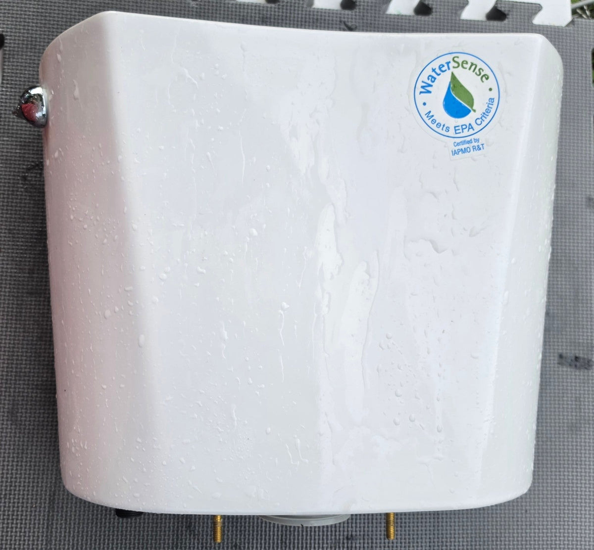 Glacier Bay Niagara N2428T white replacement toilet tank front view