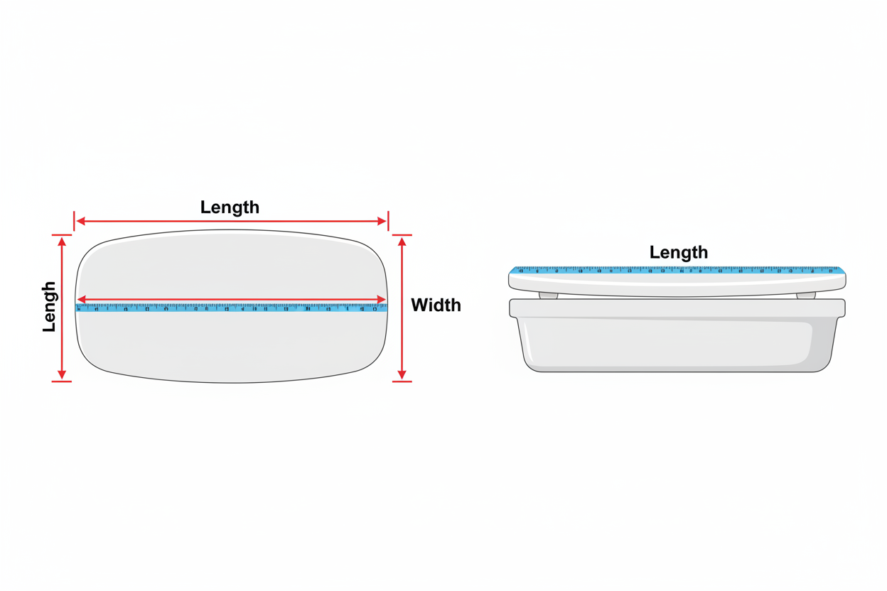 How to Measure a Toilet Tank Lid