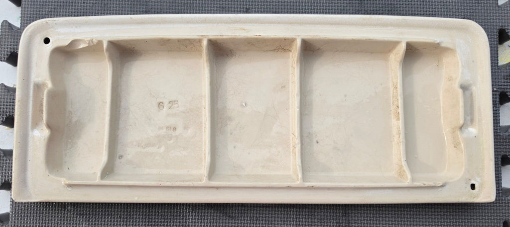 Kohler K4556 white toilet tank lid underside view