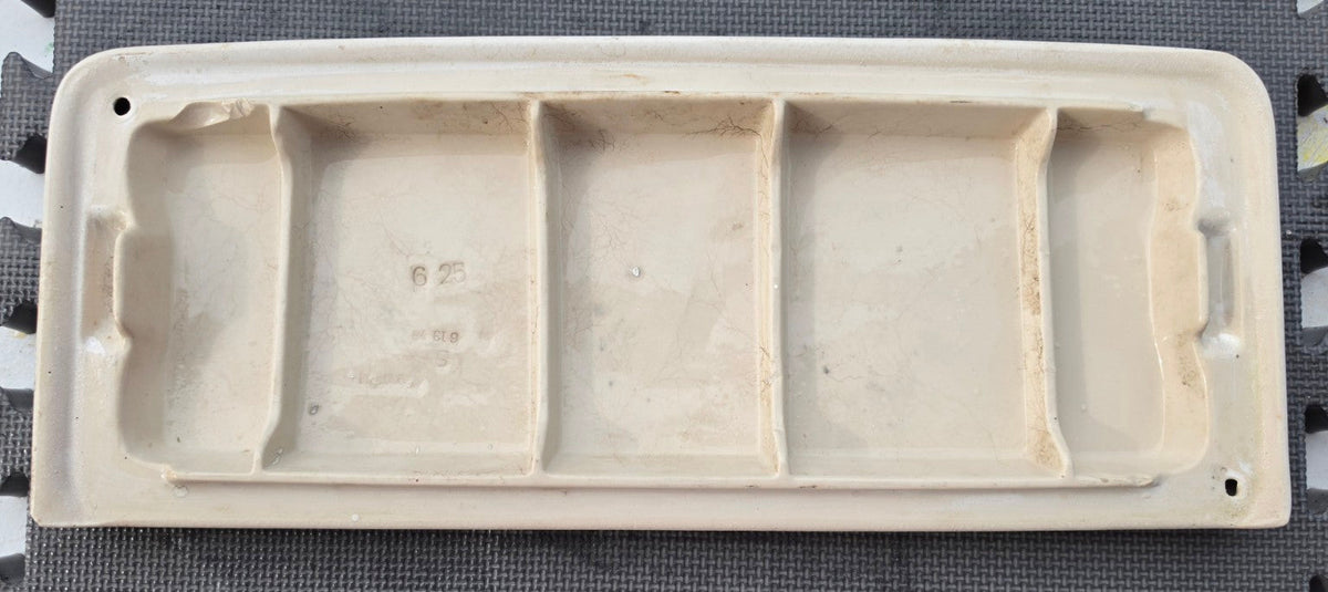 Kohler K4556 white toilet tank lid underside view