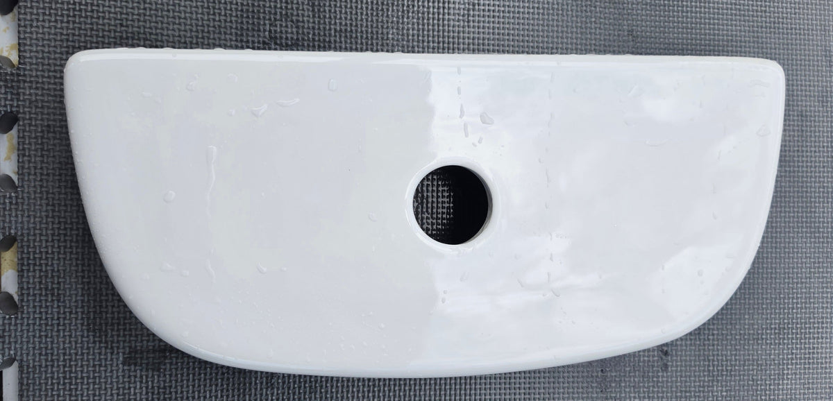 Niagara N2316TL white toilet tank lid, correctly oriented top view