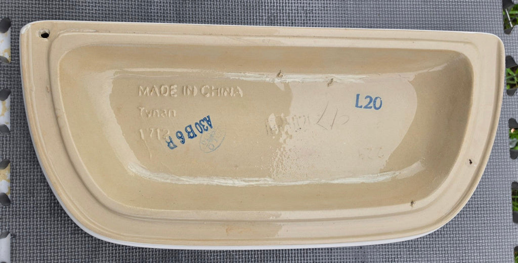 PROFLO PF1712 Tynan 1712 white toilet tank lid underside markings