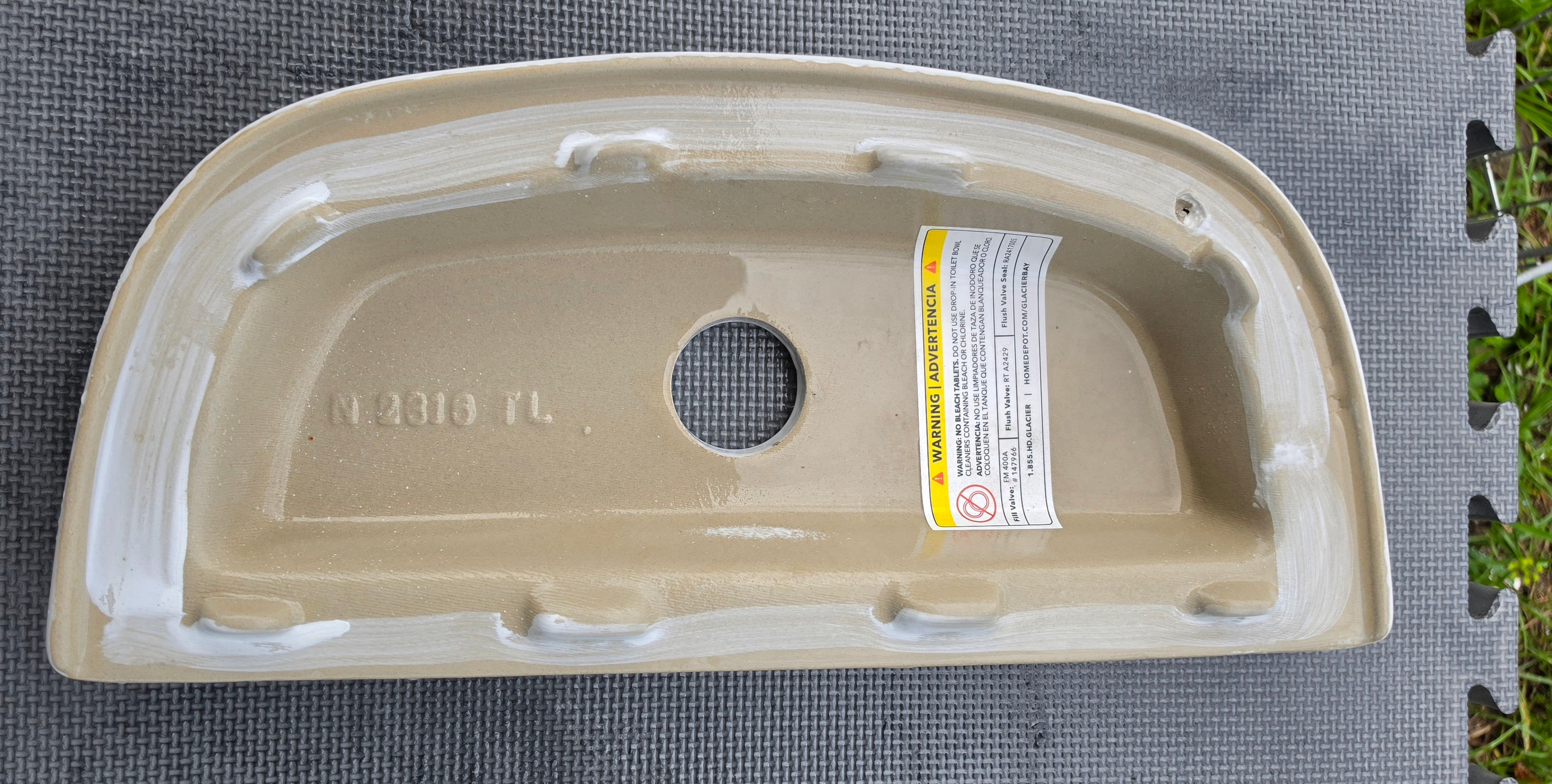 Niagara N2316TL Toilet Tank Lid – Fits N2316T