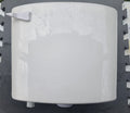 Sasa 412 white toilet tank front with left-hand trip lever