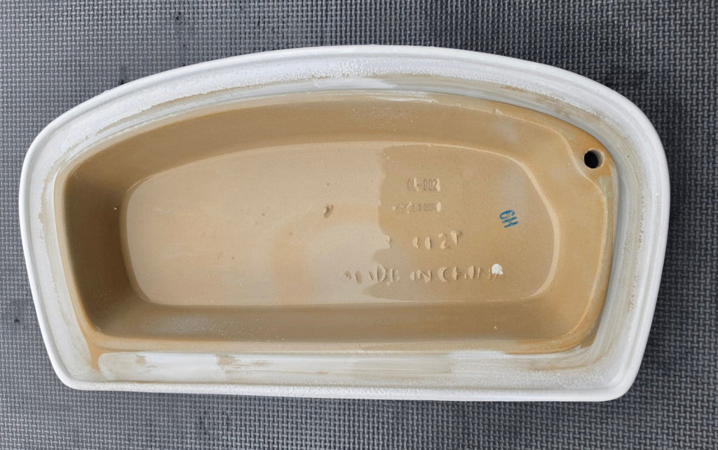 SASA 412 white toilet tank lid underside markings