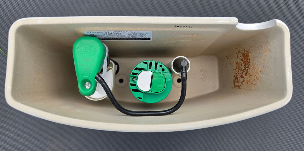 TOTO ST446EMNA#01 Aquia IV toilet tank interior and dual-flush components