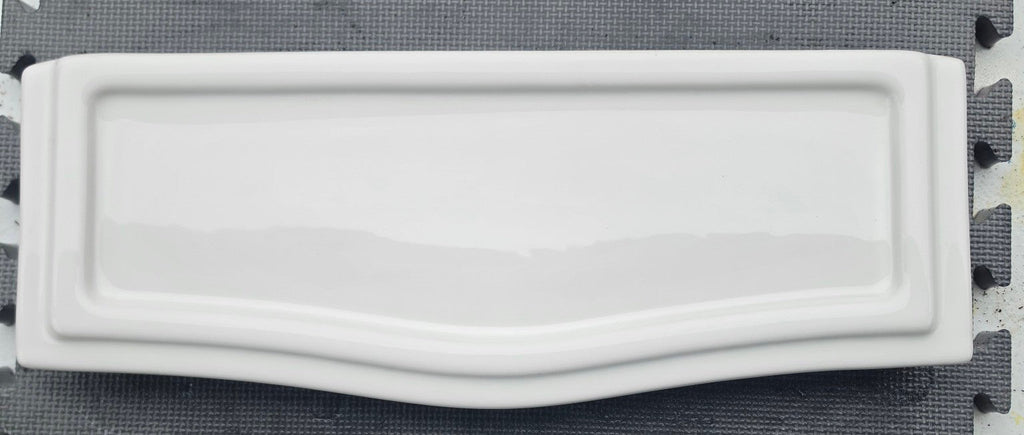 White TOTO ST784 toilet tank lid top view